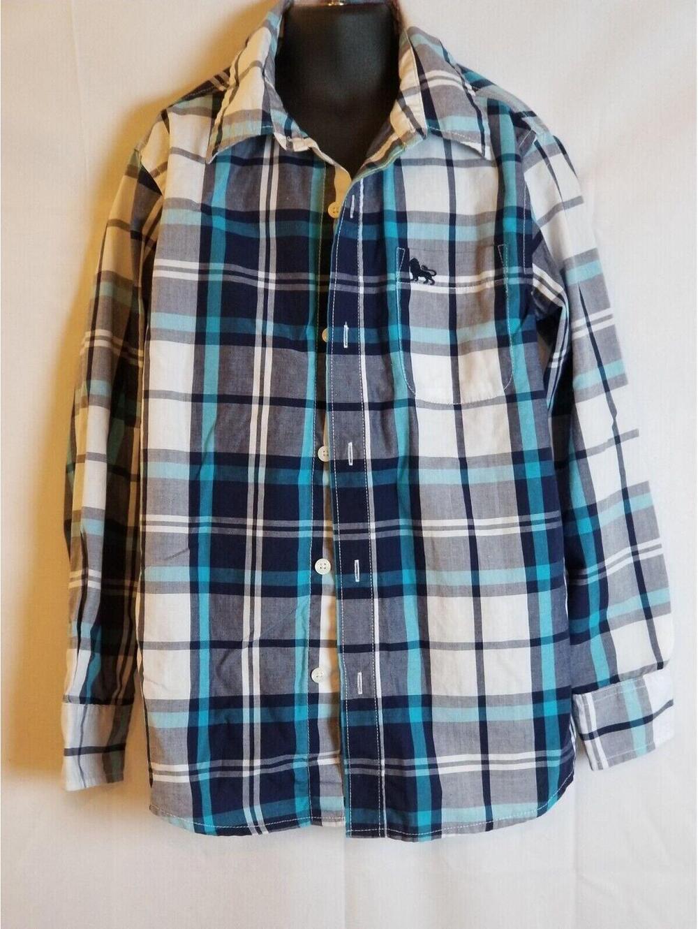 Old Navy Boys Button-Down Shirt - Size M - Blue/White